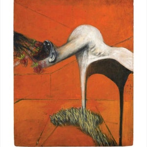 Original Francis Bacon Museum print - Fury Triptych - Stunning Original poster -