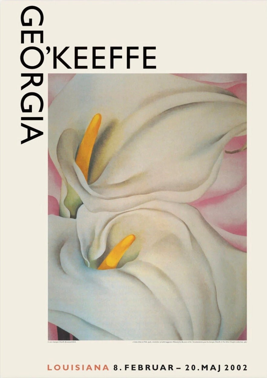 Vintage Georgia O Keefe Poster - Etsy