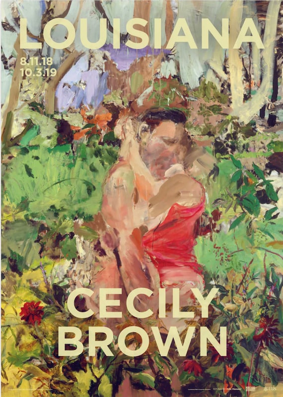 Original Cecily Brown Exhibition Poster - Couple - Museum Print