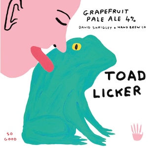 David Shrigley - Toadlicker - stunning original print / poster