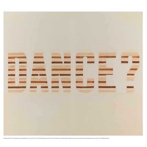 Original Ed Ruscha DANCE? print - stunning museum poster from the coolest Artist in the world