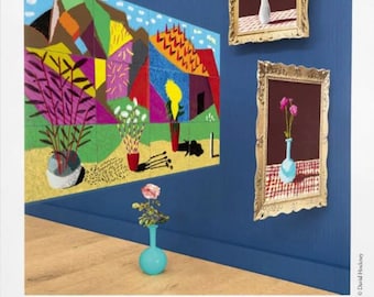 HOCKNEY POSTERS
ハードカバー Original David Hockney Exhibition Poster - 20 Flowers and Some