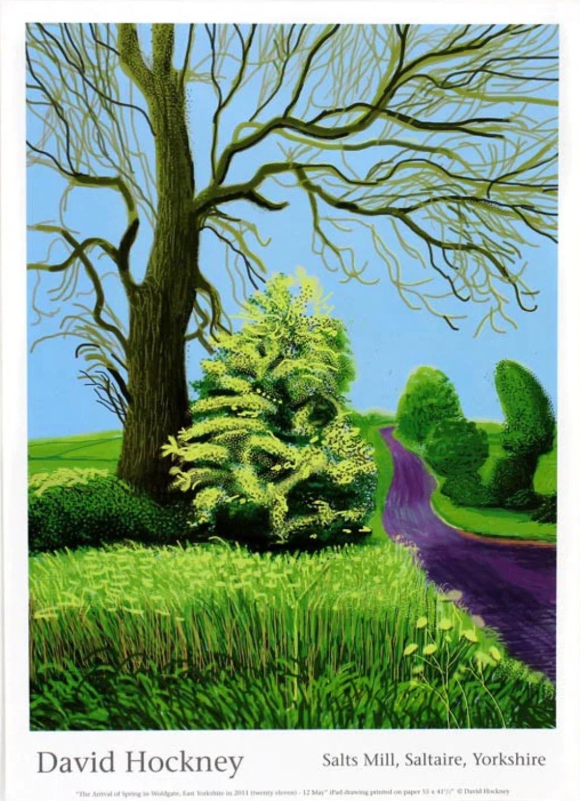 Original David Hockney Exhibition Poster - 12th May 2011 (the Arrival ...