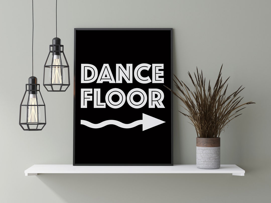 Dance Floor Print, Dance Floor, Dance Print, Dance Wall Art, Fun Home
