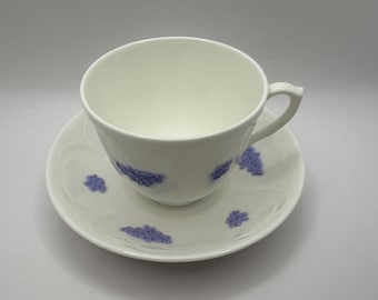 Adderley of England Tee Duo.200ml Tasse.Blaue Weintrauben.Bone China.1947.