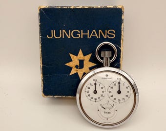 Vintage Junghans Mechanische Stoppuhr mit Original Box, Made in Germany