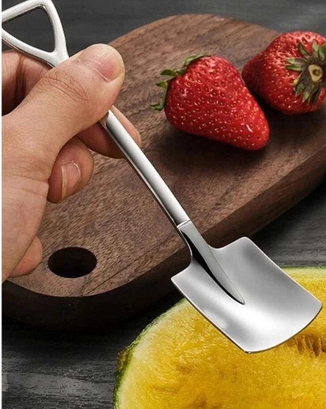 4 Pcs Small Spoons Stainless Steel Shovel Shaped Pointed Spoon Etsy UK