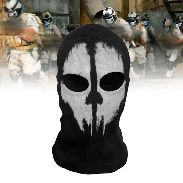 Party Masks COD MW2 Ghost Skull Balaclava Ghost Simon Riley Face War Game  Cosplay Mask Protection Skull Pattern Balaclava Mask 231020 From Jiu10,  $8.63