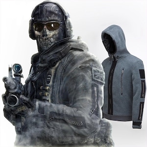 Gearhumans Cosplay Call Of Duty MW2 Simon Ghost Riley Custom T-Shirts