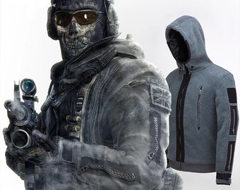 Call of Duty Simon Riley Task Force 141 Ghost Fighting Cosplay Jacket Coat  Unifo