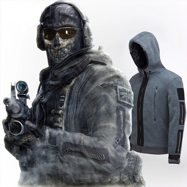 Simon 'Ghost' Riley Jacket | COD Task Force 141 Jacket |  Simon Riley Cosplay | Modern Warfare 2 | Call Of Duty Ghosts