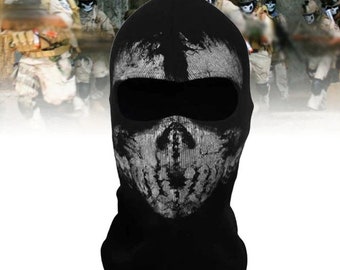 Lofytain COD:MW2 Ghost Skull Balaclava Ghost Simon Riley Face War Game  Cosplay Mask Protection Skull Pattern Balaclava Mask