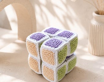 Crochet Pattern Montessori Infinity Cube Fidget Toy Crochet Pattern Tangle Toy