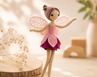 Fuchsia Fairy Doll Crochet Pattern English