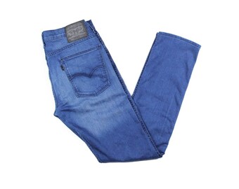 Hommes Jeans Hommes Mode Baggy Tricoté Fleur Déchiré Denim Pantalon Hip Hop  Streetwear Bleu Pour Homme