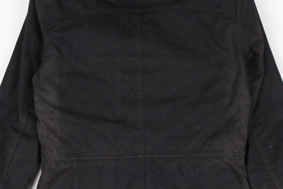 Barbour Kelsall Waxed Cotton Parka Jacket Black  … - image 7