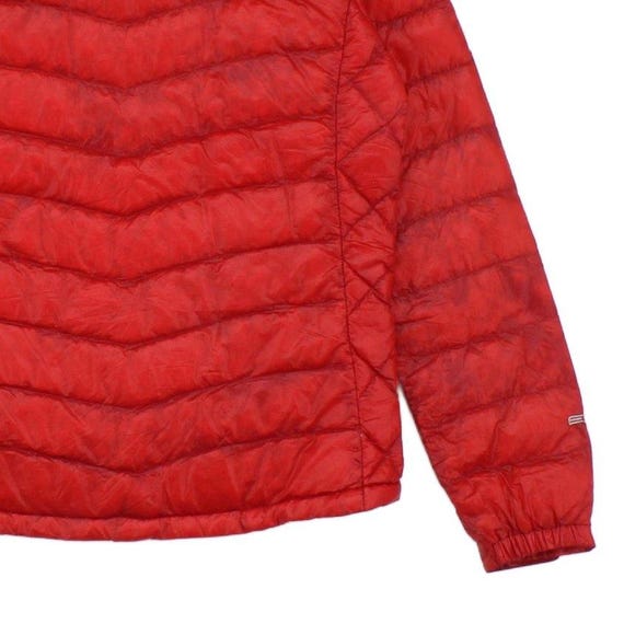 Montbell Ex 1000 Down Quilted Jacket Womens Size M Red Outdoor