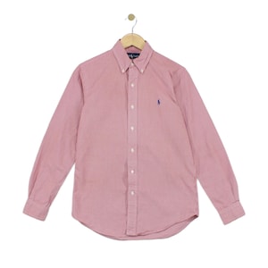 Vintage 90s Polo Ralph Lauren Blue Label Small Pony Blake Shirt