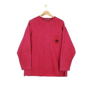 Adidas burgundy sweater mens top