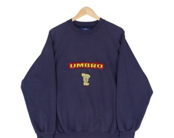 Vintage Umbro Schottland Fußball Sweatshirt Oversized Blau Herren Größe XL