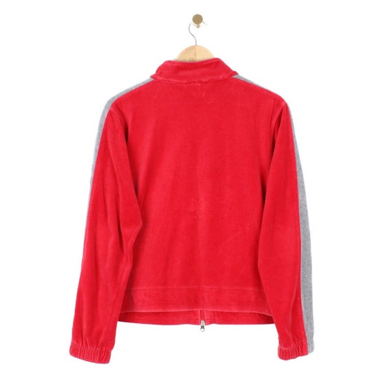 Puma Vintage Jacket Velour Tracksuit Top Red Y2K … - image 2