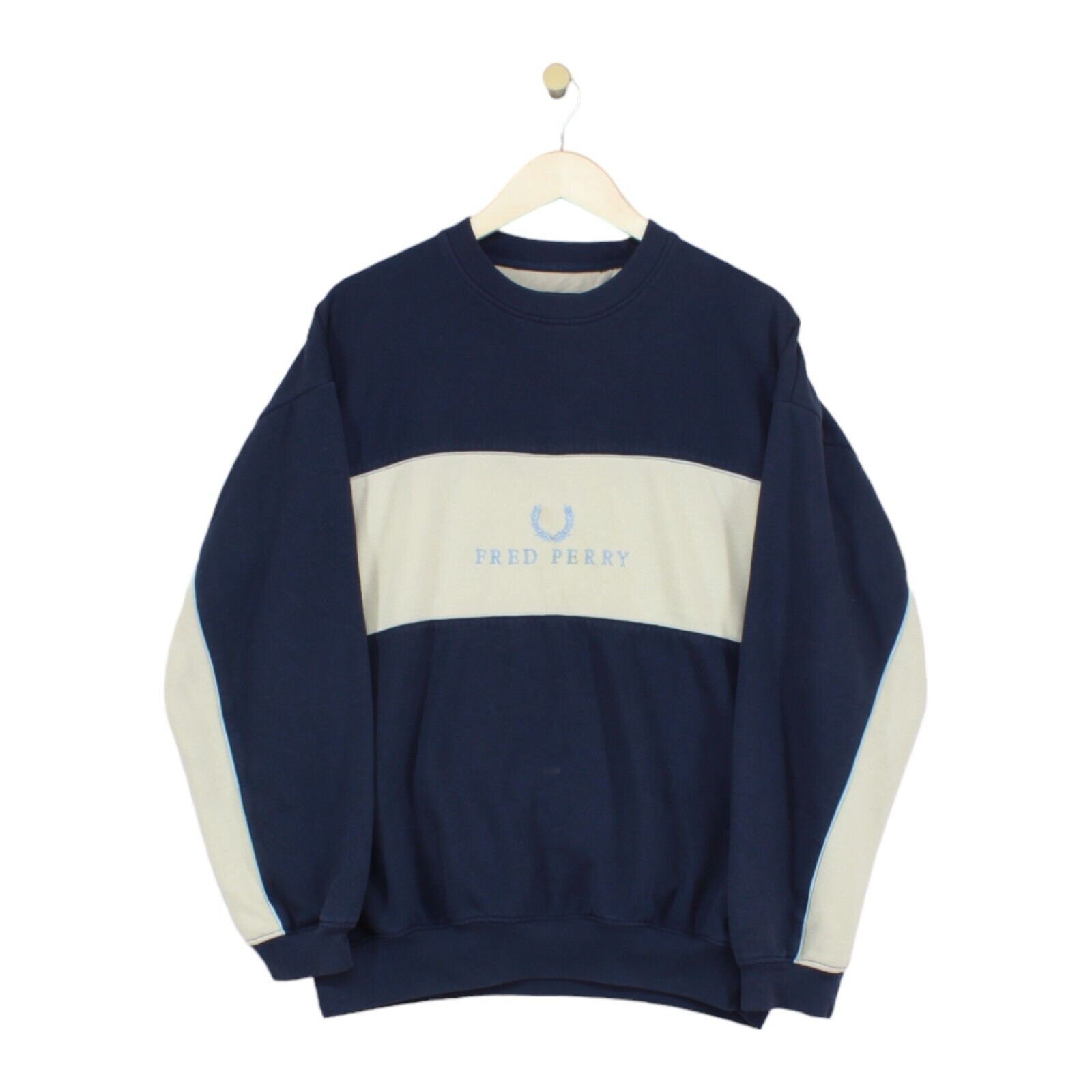 Blue fred perry sweatshirt deals
