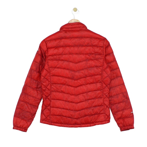 ジャケット・アウター Mont-Bell Parker EX1000 Montbell Ex 1000 Down Quilted Jacket Womens Size M Red Outdoor