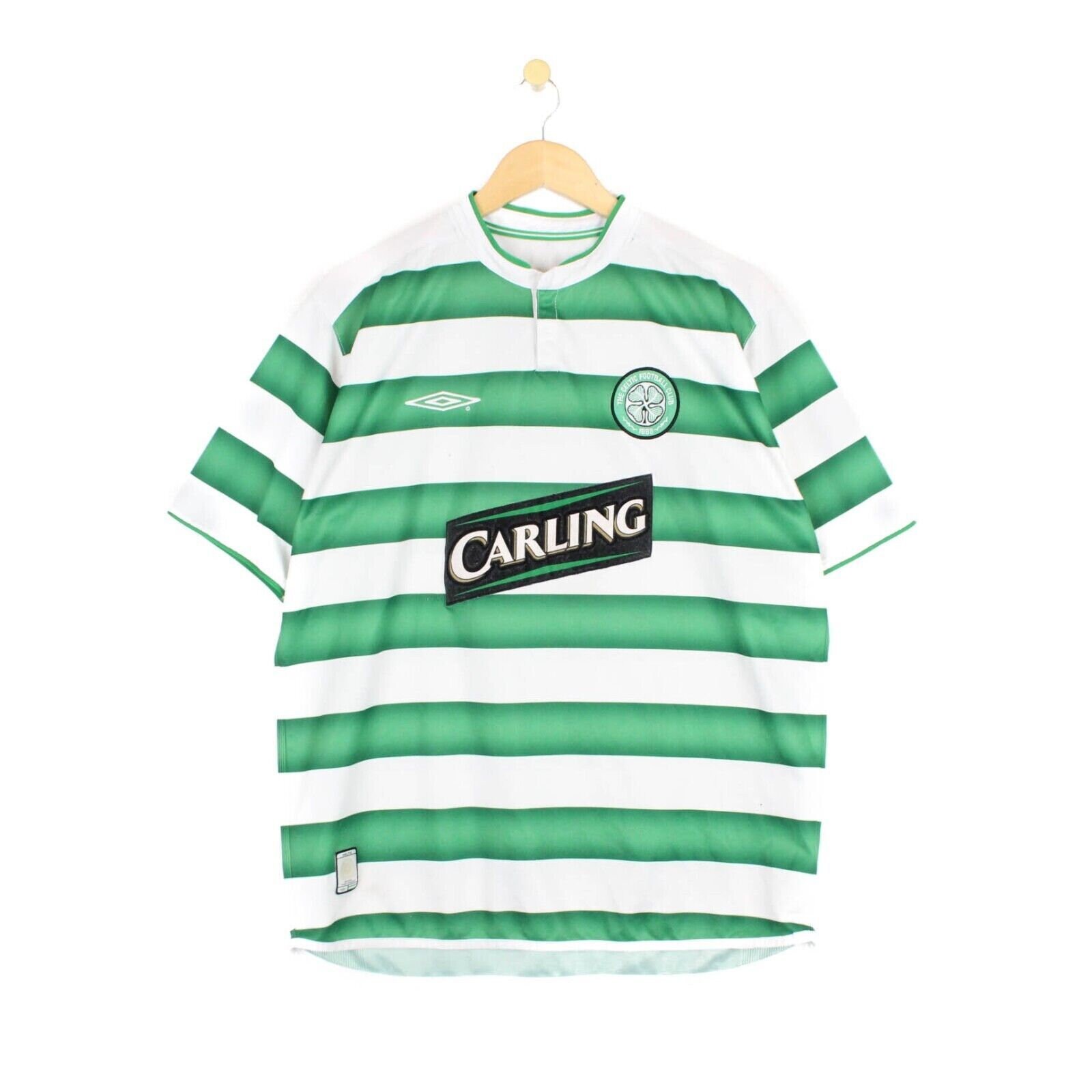 2003/04 CELTIC Vintage Umbro Home Football Shirt (XXL) - Football