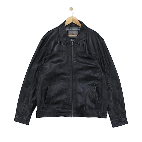 Vintage Lakeland Leather Jacket Mens Size 44 Blac… - image 1