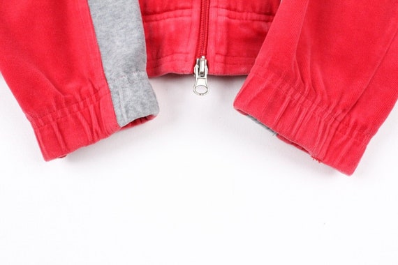 Puma Vintage Jacket Velour Tracksuit Top Red Y2K … - image 6
