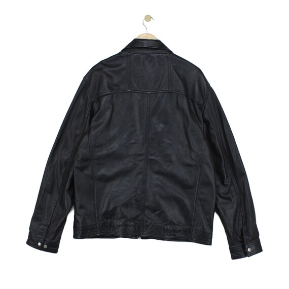 Vintage Lakeland Leather Jacket Mens Size 44 Blac… - image 2