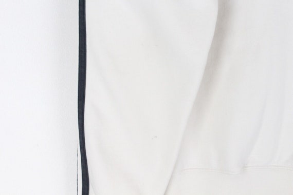 Vintage Adidas Sweatshirt White Three Stripes Sle… - image 8