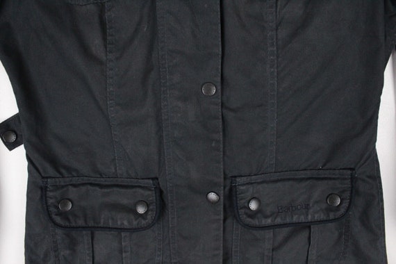 Barbour Utility Jacket Waxed Cotton Coat Blue Reg… - image 6