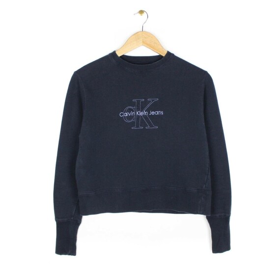 Blue calvin klein jumper hotsell