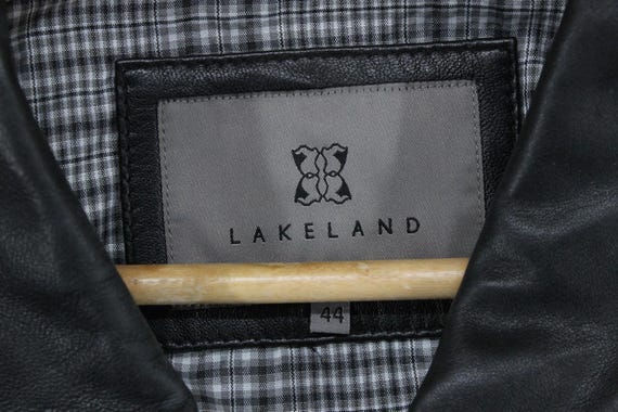 Vintage Lakeland Leather Jacket Mens Size 44 Blac… - image 3