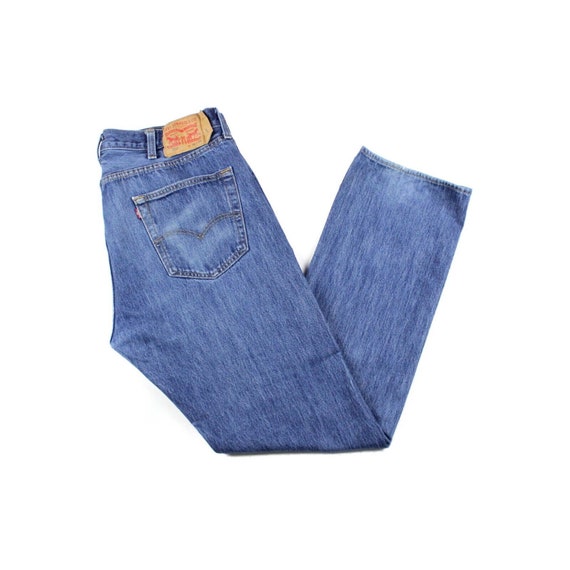 Levis 501 Jeans Classic Denim Regular Fit Straight Bl… - Gem