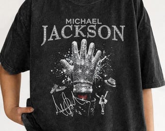 Koszulka unisex Glove Of Michael JS, gadżety MJ, prezent dla fana Jacksona