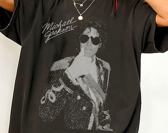 Koszulka Michael King Of Pop w stylu vintage, komfortowa, kolorowa, koszulka Michael J, koszulka King Of Pop, koszulka retro vintage