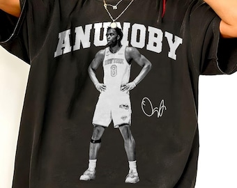Koszulka OG Anunoby New York Basketball Final Vintage, koszulka sportowa Vintage, koszulka do koszykówki Retro