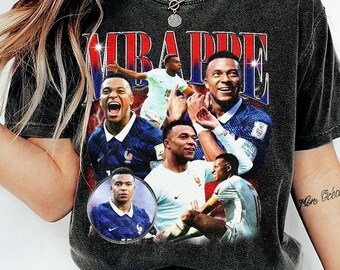 Koszulka Mbappe France Vintage World Soccer Team Comfort Color