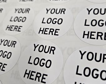 Personalized Logo Stickers: Round Custom Business Labels