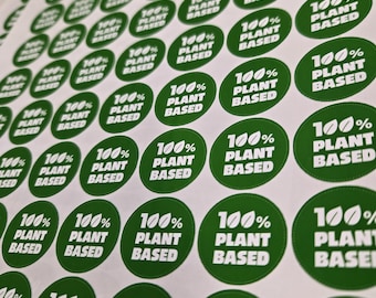 Aangepaste logostickers: ronde, matte labels van 20 mm op A4-vellen