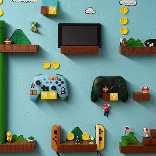 Super Mario Wall Decor 3D STL File Etsy Australia