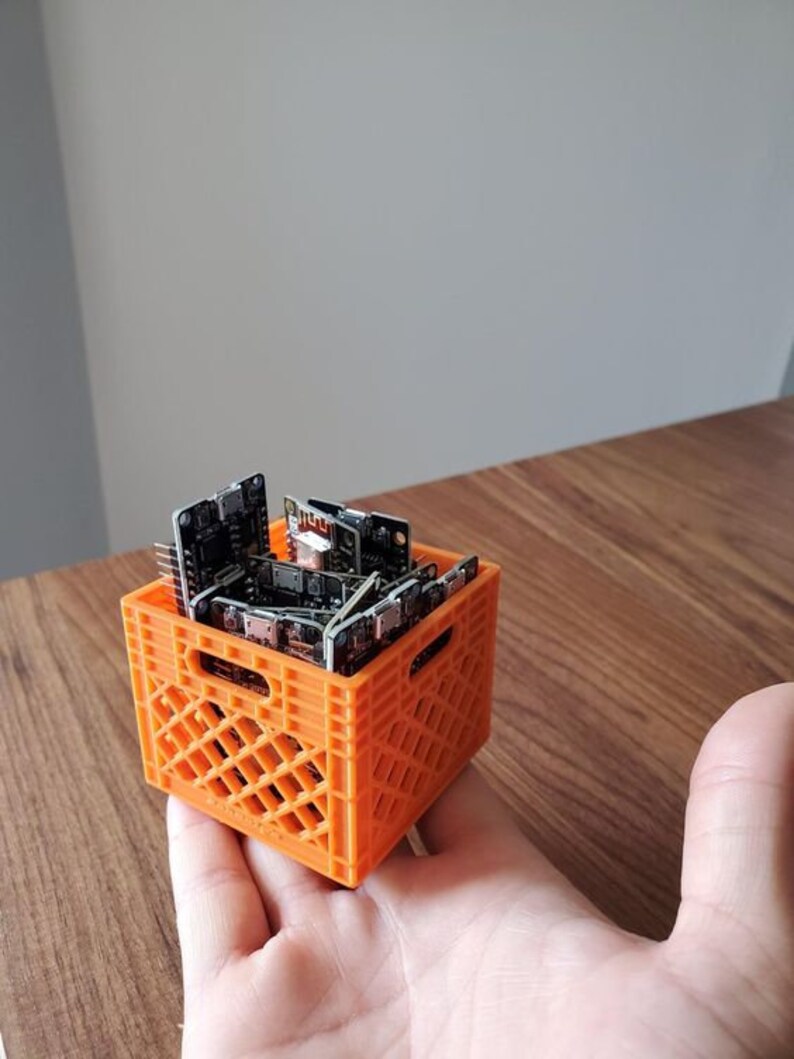 Mini Milk Crate 3D STL File 3D Print Crate Stl File Etsy
