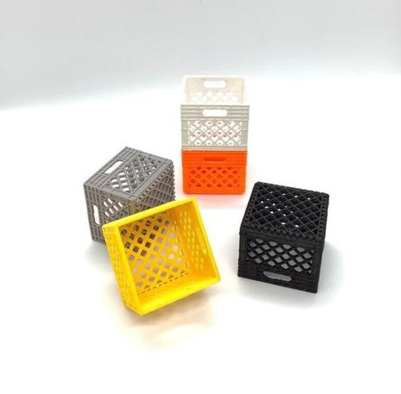 Mini Milk Crate 3D STL File 3D Print Crate Stl File Etsy Israel
