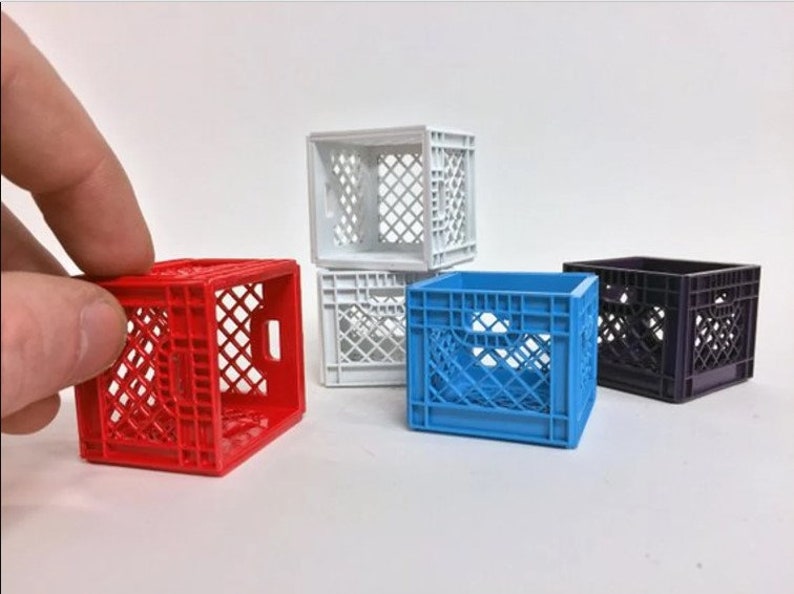 Mini Milk Crate 3D STL File 3D Print Crate Stl File Etsy