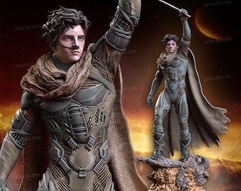 DUNE (Paul Atreides) Modelo gedrucktes 3d / Geschenk für Gamer / Dorsch Estatua / Handgemachtes Geschenk / Geschenk Skulptur /