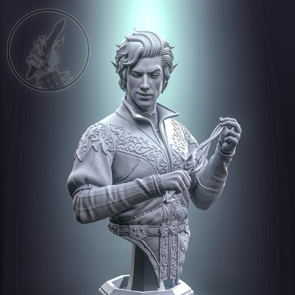 Astarion Bust | Baldurs Gate Bust *8k Print* 3d printed Model | Gift for Gamer | BDG Statue  | Handmade Gift | Geschenk Skulptur |