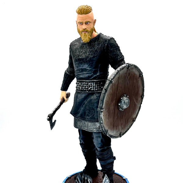 Ragnar Lothbrok Figur / Wikinger Figur / 3D gedrucktes Modell / Deko Statue / Handgemachtes Geschenk / Ragnar Skulptur zum Bemalen