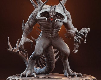 Figurine Seigneur de la terreur Diablo | Statuette de fan de Diablo Classic | Cadeau pour les fans de diablo | Figurine Diablo | Cadeau fait main | Décoration Firgurine |